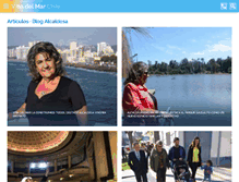 Tablet Screenshot of alcaldesa.vinadelmarchile.cl
